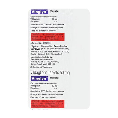 VINGLYN 50mg Tablet 15's