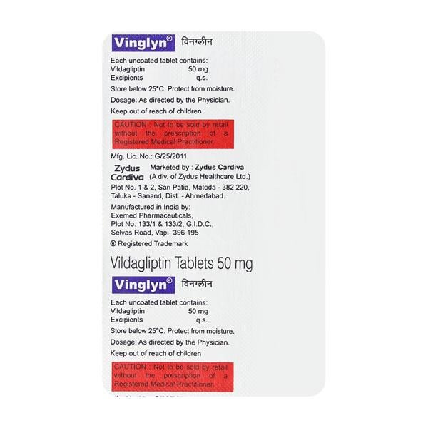VINGLYN 50mg Tablet 15's