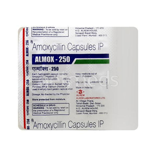 Almox 250mg Capsule 10'S