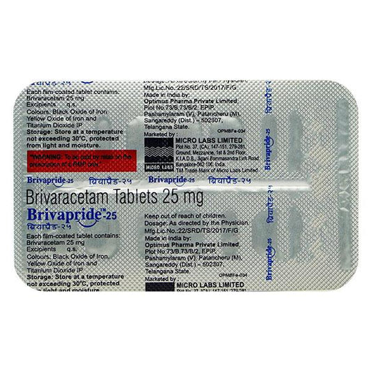 BRIVAPRIDE 25 Tablet 10's