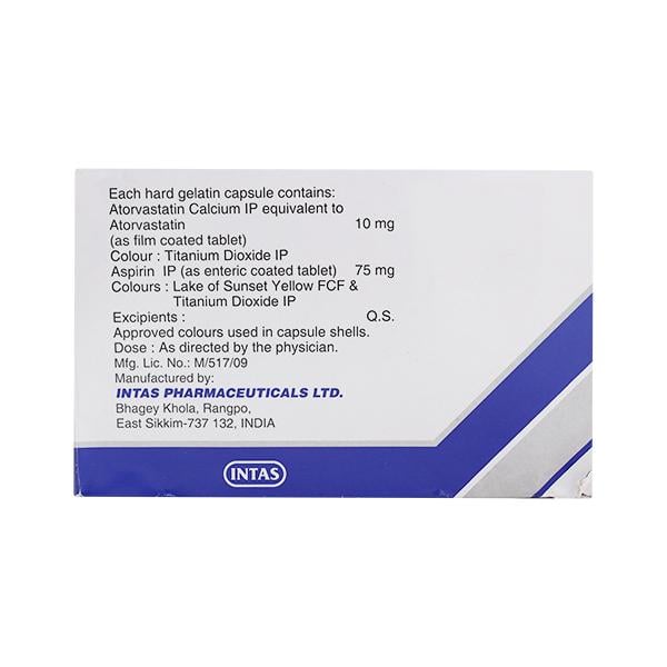 Lipicure AS 75mg Capsule 10'S