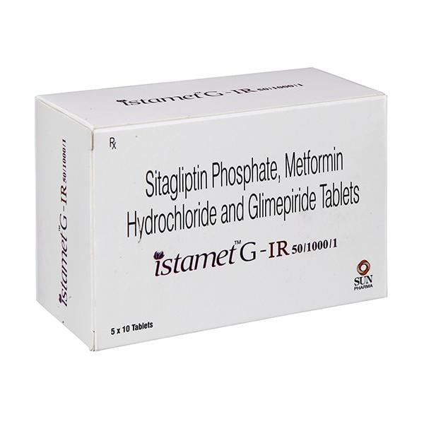 ISTAMET G IR 50/1000/1 Tablet 10's
