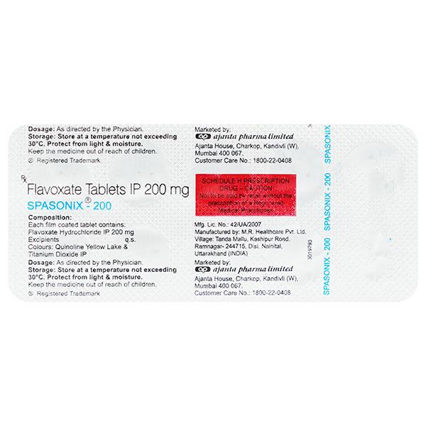 SPASONIX 200 Tablet 10's