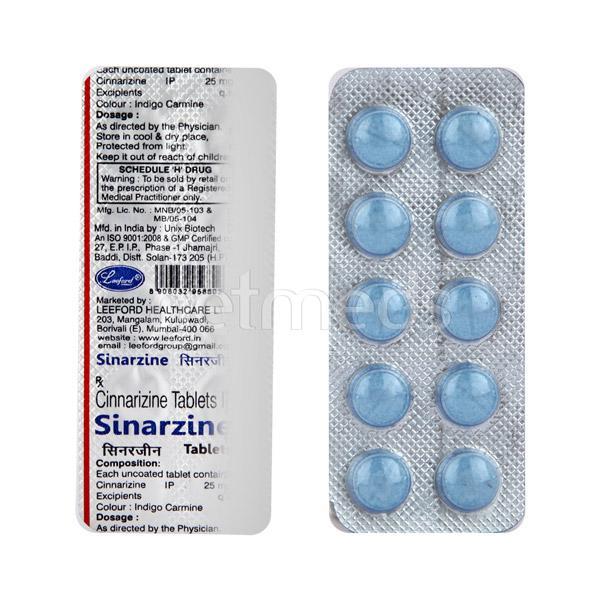 Sinarzine Tablet 10'S