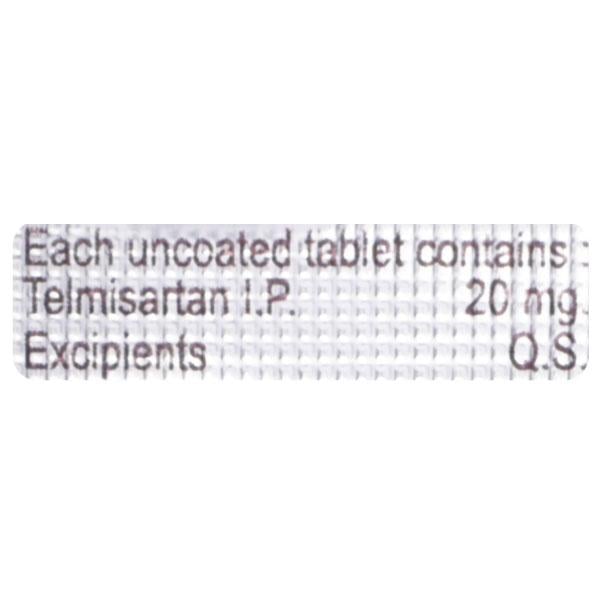 Telmiride 20mg Tablet 10'S