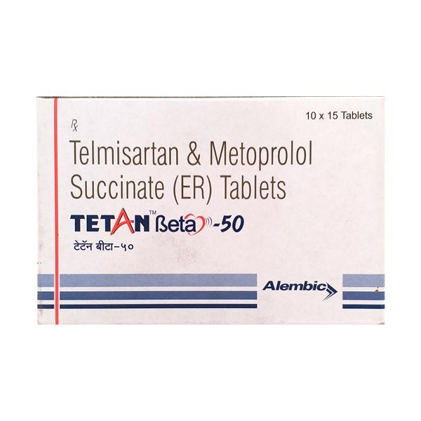 Tetan Beta 50mg Tablet 15'S