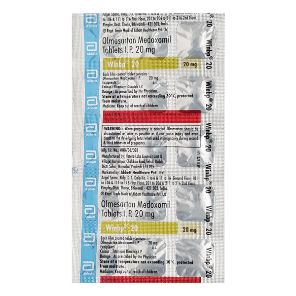 WINBP 20mg Tablet 15's