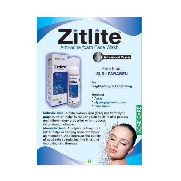 ZITLITE ANTI ACNE FOAM Face Wash 60ml