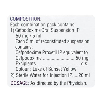 Zipod 50mg Dry Syrup 30ml