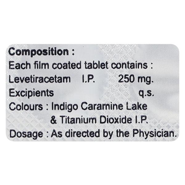 Levetas 250mg Tablet 10'S