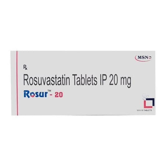 Rosur 20mg Tablet 10'S