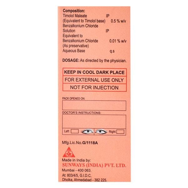Timanol 0.5% Eye Drops 5ml