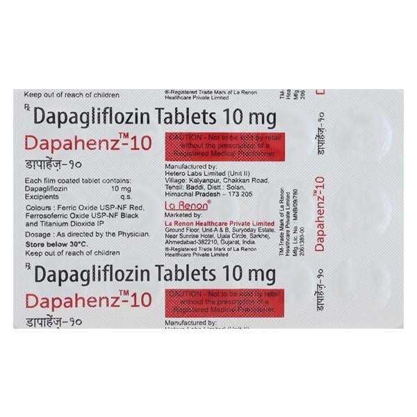 DAPAHENZ 10 Tablet 15's