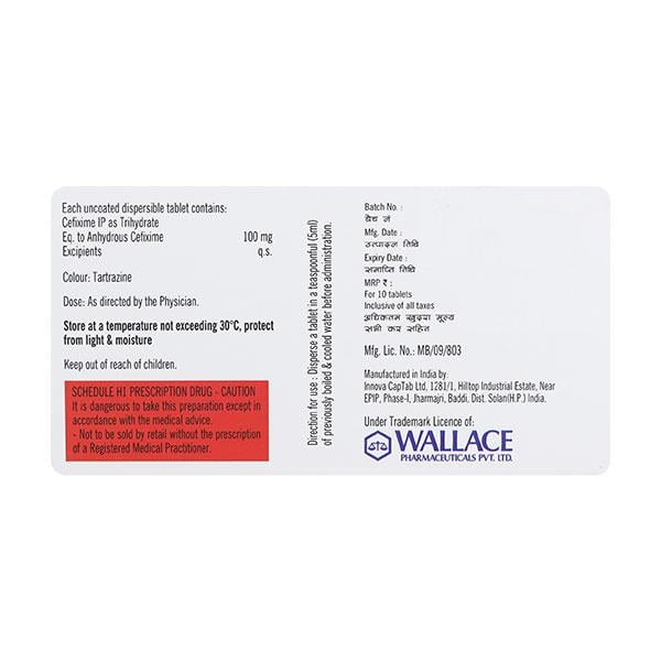 CEFIWAL DT 100 Tablet 10's
