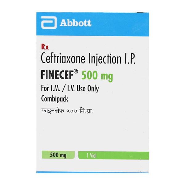 Finecef 500mg Injection 1'S