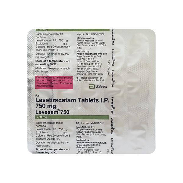 Levesam 750mg Tablet 15'S (N)