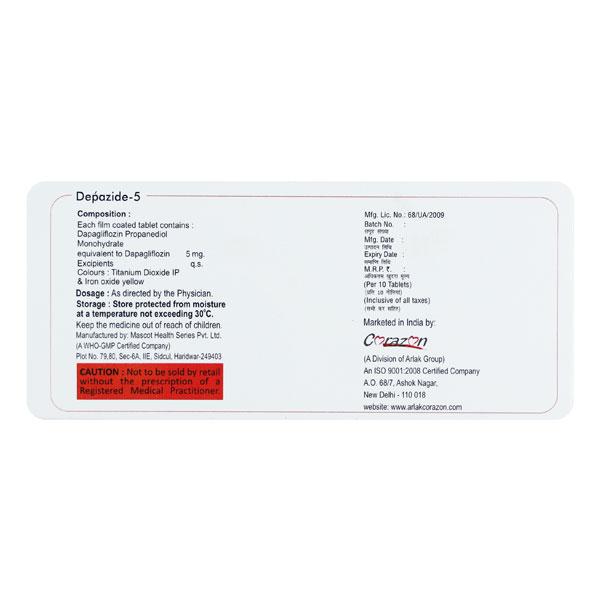 DEPAZIDE 5 Tablet 10's