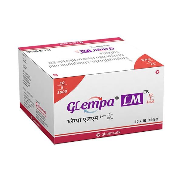 GLEMPA LM ER 10/5/1000 Tablet 10's