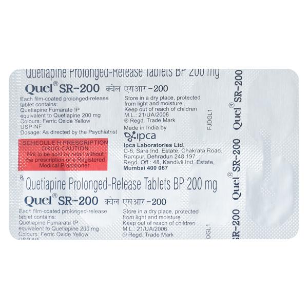 Quel SR 200mg Tablet 10'S