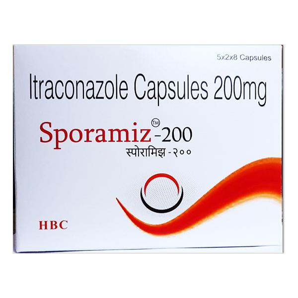 SPORAMIZ 200mg Capsule 8's