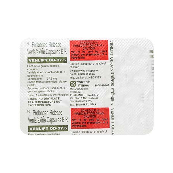 Venlift OD 37.5mg Capsule 10'S
