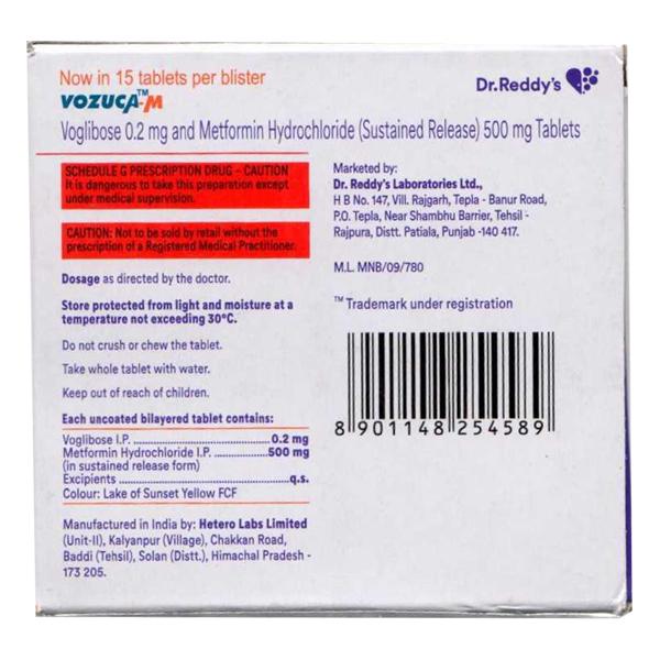VOZUCA M 0.2 Tablet 15's
