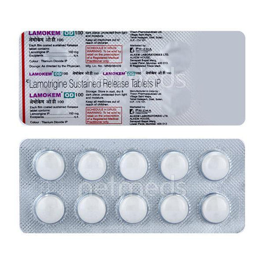 Lamokem OD 100mg Tablet 10'S