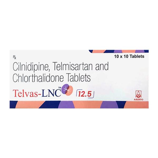 TELVAS LNC 12.5 Tablet 10's