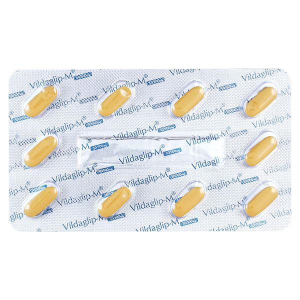VILDAGLIP M 50/500mg Tablet 10's