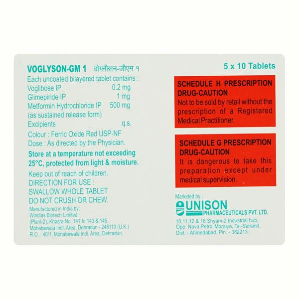 Voglyson GM 1mg Tablet 10'S