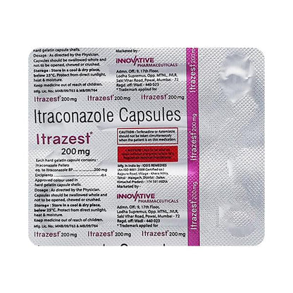 ITRAZEST 200mg Capsule 4's