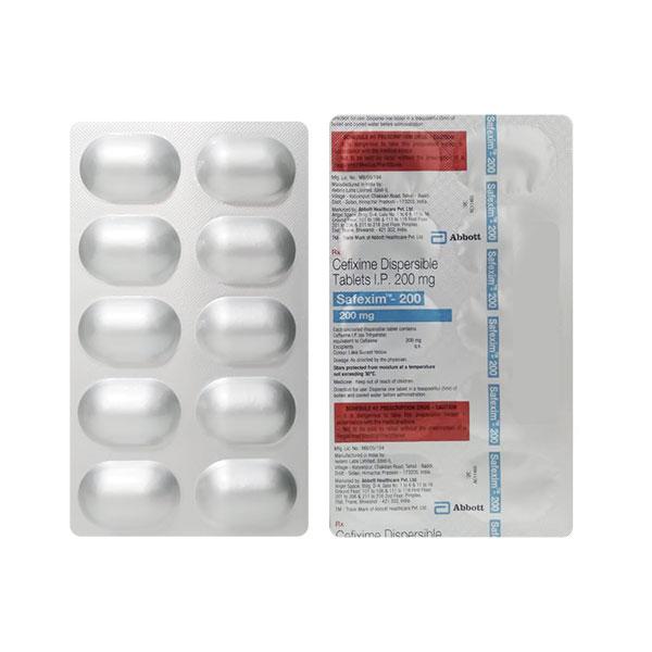 Safexim 200mg Tablet 10'S