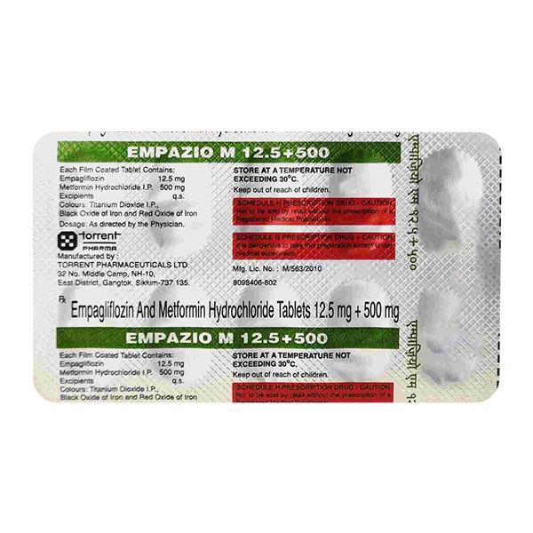 EMPAZIO M 12.5+500 Tablet 10's