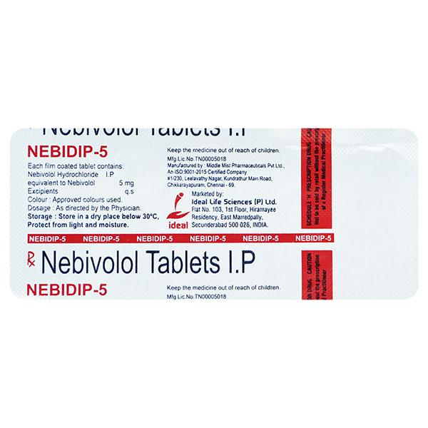 NEBIDIP 5mg Tablet 10's
