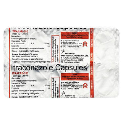 ITRAFAB 200 Capsule 10's