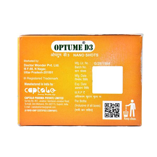 OPTUME D3 SUGAR FREE Nano Shots 5ml