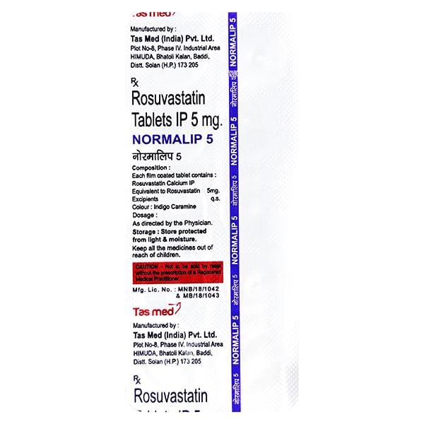 NORMALIP 5mg Tablet 10's