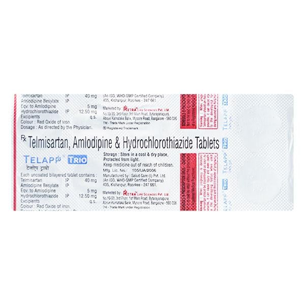 TELAPP TRIO 40mg Tablet 10's