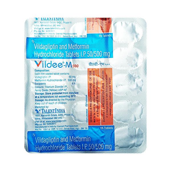 VILDEE M 500mg Tablet 15's