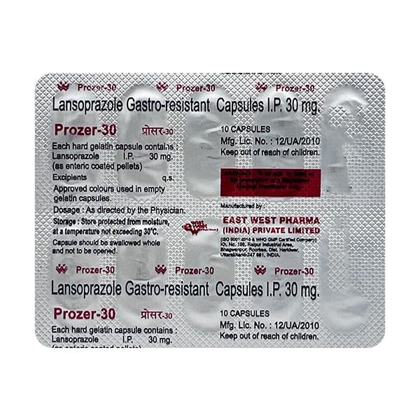 Prozer 30mg Capsule 10'S