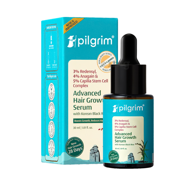 Pilgrim 3% Redensyl, 4% Anagain & 5% Capilia Stem Cell Complex Advanced Hair Growth Serum
