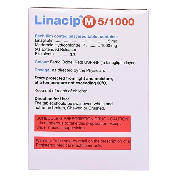 LINACIP M 5/1000 Tablet 15's