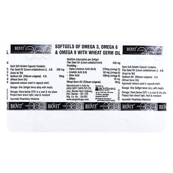BIOVIT OMEGA 369 Capsule 10's
