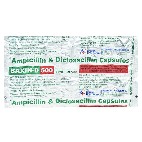 BAXIN D 500mg Capsule 10's