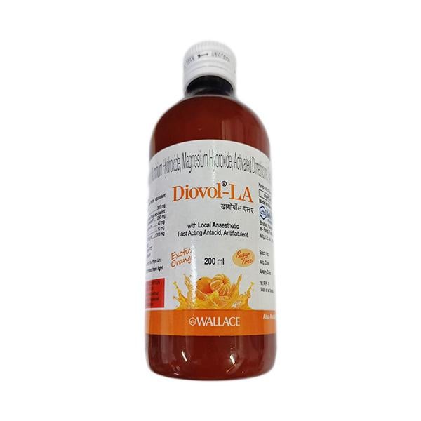 DIOVOL LA SUGAR FREE EXOTIC ORANGE Solution 200ml