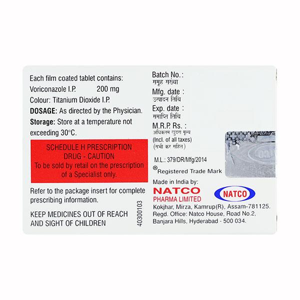Vorizol 200mg Tablet 4'S