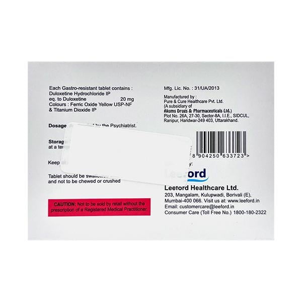 DELZOWEL 20 Tablet 10's