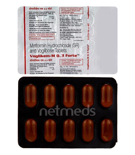 Voglikem M 0.3mg Forte Tablet 10'S