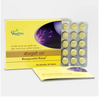 Dhootapapeshwar Beejpushti Rasa, 30 Tablets