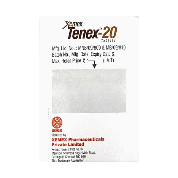 TENEX 20 Tablet 14's